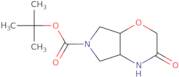 rac-tert-Butyl (4aR,7aR)-3-oxo-octahydropyrrolo[3,4-b]morpholine-6-carboxylate