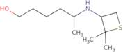 5-[(2,2-Dimethylthietan-3-yl)amino]hexan-1-ol