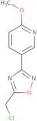 5-(Chloromethyl)-3-(6-methoxypyridin-3-yl)-1,2,4-oxadiazole