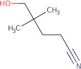 5-Hydroxy-4,4-dimethylpentanenitrile