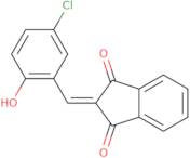 2-((5-chloro-2-hydroxyphenyl)methylene)indane-1,3-dione