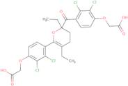 2-(4-(2-(4-(Carboxymethoxy)-2,3-dichlorobenzoyl)-2,5-diethyl-3,4-dihydro-2H-pyran-6-yl)-2,3-dichlorophenoxy)acetic acid