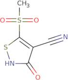 3-Hydroxy-5-methanesulfonyl-1,2-thiazole-4-carbonitrile