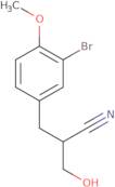 2-[(3-Bromo-4-methoxyphenyl)methyl]-3-hydroxypropanenitrile