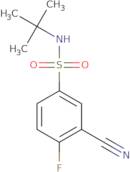 N-tert-Butyl-3-cyano-4-fluorobenzene-1-sulfonamide