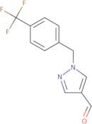 1-{[4-(Trifluoromethyl)phenyl]methyl}-1H-pyrazole-4-carbaldehyde