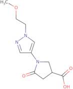 1-[1-(2-Methoxyethyl)-1H-pyrazol-4-yl]-5-oxopyrrolidine-3-carboxylic acid