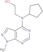 2-[Cyclopentyl({1-methyl-1H-pyrazolo[3,4-d]pyrimidin-4-yl})amino]ethan-1-ol