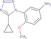 3-(5-Cyclopropyl-1H-1,2,3,4-tetrazol-1-yl)-4-methoxyaniline