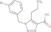 1-[(3-Bromophenyl)methyl]-5-propyl-1H-1,2,3-triazole-4-carboxylic acid