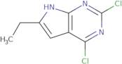 2,4-Dichloro-6-ethyl-7H-pyrrolo[2,3-d]pyrimidine