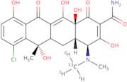 Chlortetracycline-13C-d3 hydrochloride