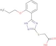 {[5-(2-Propoxyphenyl)-4H-1,2,4-triazol-3-yl]thio}acetic acid