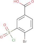4-Bromo-3-chlorosulfonylbenzoic acid
