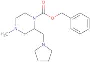4-Methyl-2-pyrrolidin-1-ylmethyl-piperazine-1-carboxylic acid benzyl ester