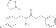 Benzyl (1-(4-chlorophenyl)-2-(pyrrolidin-1-yl)ethyl)(methyl)carbamate