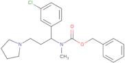 1-Pyrrolidin-3-(3'-chlorophenyl)-3-(N-cbz-N-methyl)amino-propane