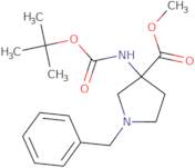 methyl 1-benzyl-3-{[(tert-butoxy)carbonyl]amino}pyrrolidine-3-carboxylate