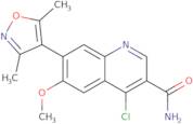 4-Chloro-7-(3,5-dimethyl-1,2-oxazol-4-yl)-6-methoxyquinoline-3-carboxamide