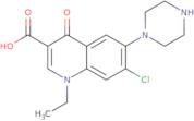 6-Defluoro-piperazinyl 7-depiperazinyl-chloro norfloxacin hydrochloride