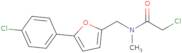 2-Chloro-N-{[5-(4-chlorophenyl)furan-2-yl]methyl}-N-methylacetamide