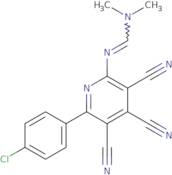 N'-[6-(4-Chlorophenyl)-3,4,5-tricyano-2-pyridinyl]-N,N-dimethyliminoformamide