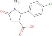 2-(4-Chlorophenyl)-1-methyl-5-oxopyrrolidine-3-carboxylic acid