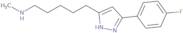 {5-[5-(4-Fluorophenyl)-1H-pyrazol-3-yl]pentyl}(methyl)amine