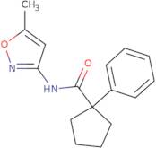 N-(5-methyl-1,2-oxazol-3-yl)-1-phenylcyclopentane-1-carboxamide