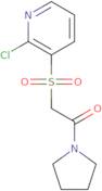 2-[(2-Chloropyridin-3-yl)sulfonyl]-1-(pyrrolidin-1-yl)ethan-1-one