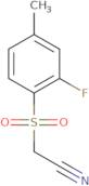 [(2-Fluoro-4-methylphenyl)sulfonyl]acetonitrile