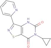 6-Cyclopropyl-3-pyridin-2-ylisothiazolo[4,5-d]pyrimidine-5,7(4H,6H)-dione