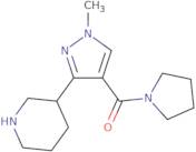 3-[1-Methyl-4-(pyrrolidine-1-carbonyl)-1H-pyrazol-3-yl]piperidine