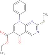 Ethyl 2-(methylthio)-5-oxo-8-phenyl-5,8-dihydropyrido[2,3-d]pyrimidine-6-carboxylate