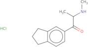 1-(2,3-Dihydro-1H-inden-5-yl)-2-(methylamino)propan-1-one hydrochloride