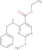 Ethyl 4-(benzylamino)-2-methylsulfanylpyrimidine-5-carboxylate