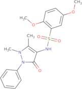 4-(((2,5-dimethoxyphenyl)sulfonyl)amino)-2,3-dimethyl-1-phenyl-3-pyrazolin-5-one