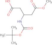 (3R)-3-{[(tert-Butoxy)carbonyl]amino}-5-methoxy-5-oxopentanoic acid