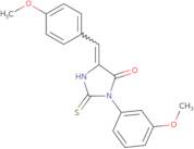 3-(3-Methoxyphenyl)-5-[(4-methoxyphenyl)methylidene]-2-sulfanylideneimidazolidin-4-one