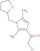 2-Chloro-1-[2,5-dimethyl-1-(oxolan-2-ylmethyl)-1H-pyrrol-3-yl]ethan-1-one