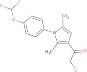 2-Chloro-1-{1-[4-(difluoromethoxy)phenyl]-2,5-dimethyl-1H-pyrrol-3-yl}ethan-1-one