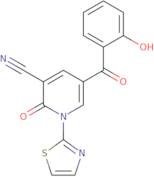 5-(2-Hydroxybenzoyl)-2-oxo-1-(1,3-thiazol-2-yl)-1,2-dihydropyridine-3-carbonitrile