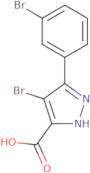 4-Bromo-3-(3-bromophenyl)-1H-pyrazole-5-carboxylic acid