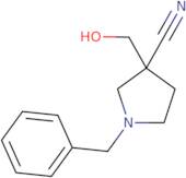 1-benzyl-3-(hydroxymethyl)pyrrolidine-3-carbonitrile