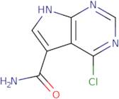 4-chloro-7H-pyrrolo[2,3-d]pyrimidine-5-carboxamide