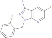 5-Fluoro-1-(2-fluorobenzyl)-3-iodo-1H-pyrazolo[3,4-b]pyridine