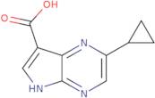 2-Cyclopropyl-5H-pyrrolo[2,3-b]pyrazine-7-carboxylic acid