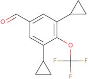 3,5-Dicyclopropyl-4-(trifluoromethoxy)benzaldehyde