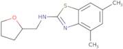 4,6-Dimethyl-N-(tetrahydrofuran-2-ylmethyl)-1,3-benzothiazol-2-amine