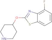 4-Fluoro-2-(piperidin-4-yloxy)-1,3-benzothiazole